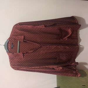 Madewell Red Patterned Blouse